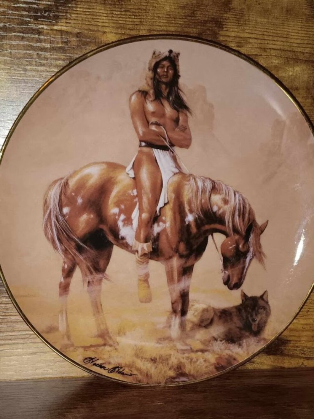 Western Heritage Museum Spirit of the Desert Decorative Indian Plate